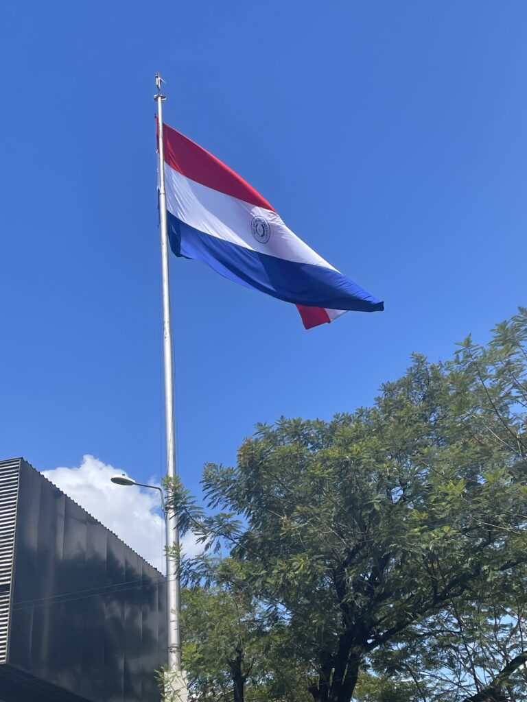 Paraguay flag in Ciudad del este